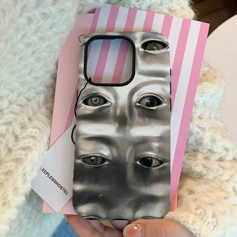 Funda de Teléfono con Diseño de Pupila, Cubierta Protectora Anticaídas