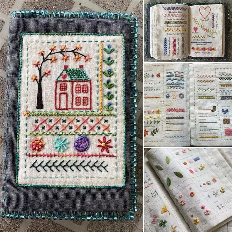 Linnabok DIY broderi