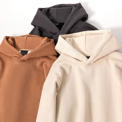 Suéter com capuz, sem chapéu, de camurça, para homens, estilo retro