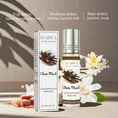عطر شوكولاتة مسك بحجم 6 مل، يدوم طويلاً