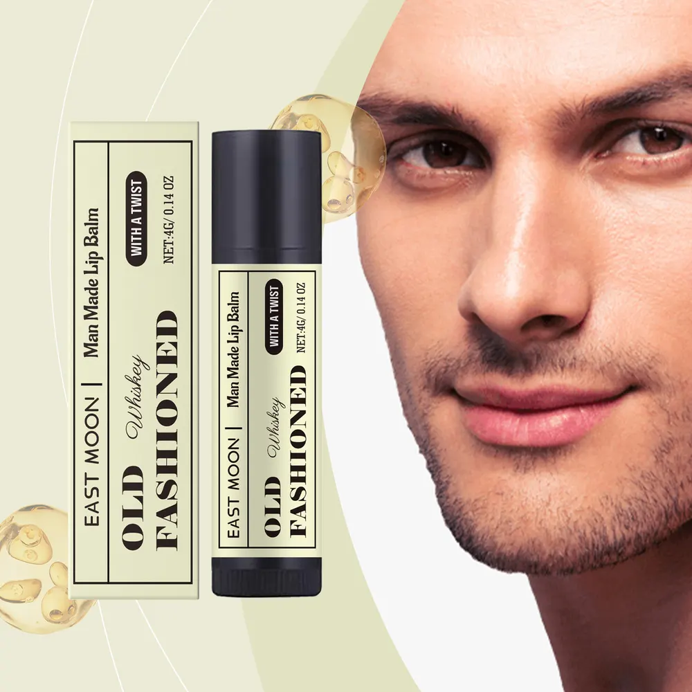 Bálsamo labial masculino EAST MOON, hidratação suave, hidratação duradoura, cuidados labiais