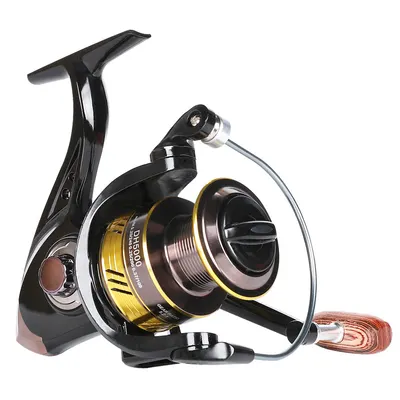 Carretilha de pesca Billings, carretilha de pesca de metal, carretilha de lançamento longo para iscas, carretilha giratória, equipamento de pesca, carretilha de capacidade grande