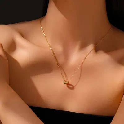 Collar de Semilla de Jequirity de Plata de Ley S925