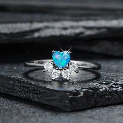 Persikfärgad diamantfotringsring
