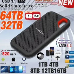 قرص صلب خارجي E61 4TB (PSSD) محرك أقراص صلبة خارجي SSD