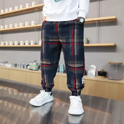 Barn pojkbyxor vår/höst 2024 nya höst långbyxor, barn sportbyxor, pojkars höst casual sweatpants