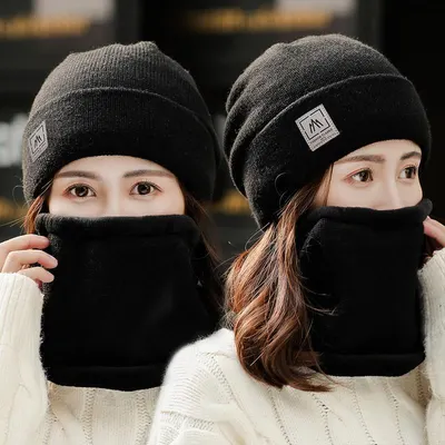 Gorro de lana para mujer, estilo coreano, informal, para montar en invierno, cálido, con terciopelo, grueso, a prueba de viento, protección para los oídos, para otoño e invierno