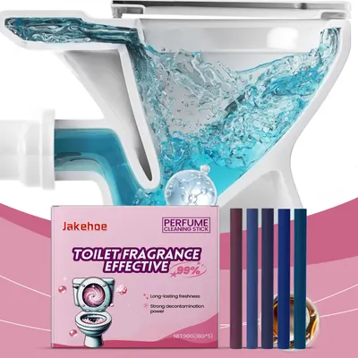 Varejo de limpeza de banheiro JAKEHOOE, varetas de limpeza de banheiro, remove incrustações e odores, varetas de limpeza de banheiro com fragrância bonita e fresca