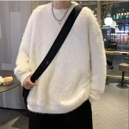 Minkpäls herrars höst/vinter koreansk stil trendigt märke löst lat stil