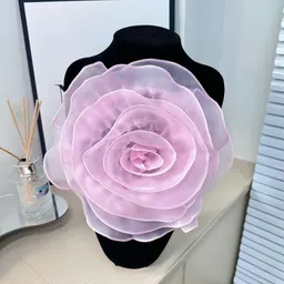 Corsage removível para vestido com decoração floral tridimensional simples