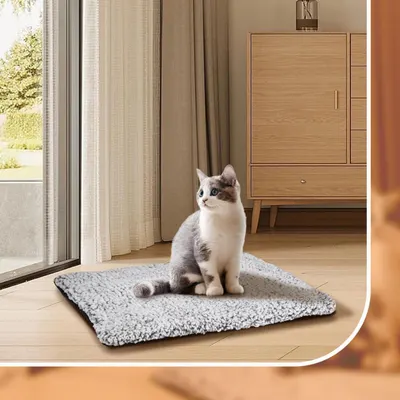 Manta térmica para animais de estimação, almofada aquecida para gatos, ninho para gatos, tapete pequeno para cães, temperatura constante, impermeável e à prova de fugas