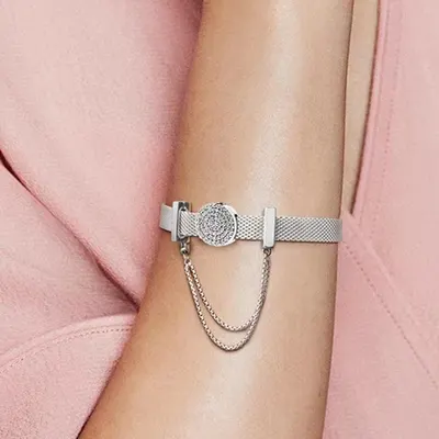 Accesorios para Hacer Pulseras de Cobre Blanco Plateado, Hebilla Cuadrada