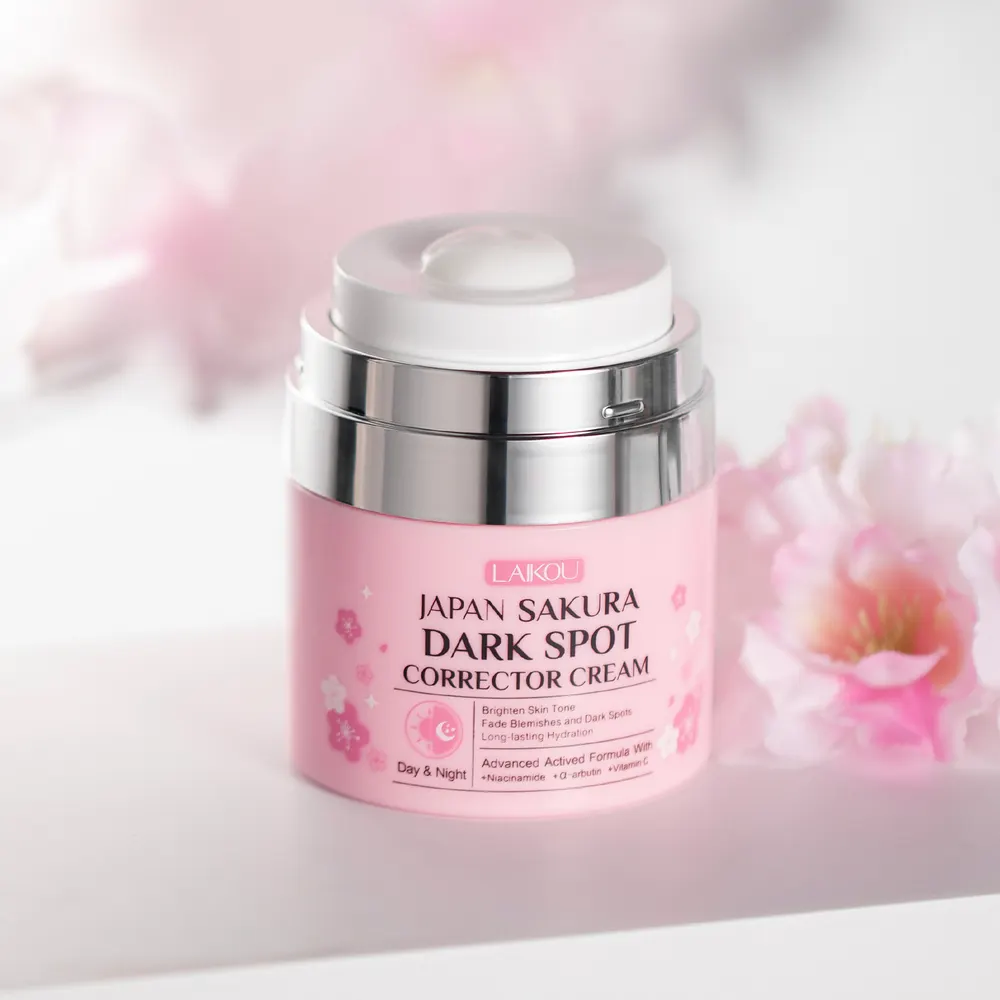 Creme de Rosto Laikou de Flor de Cerejeira Novo, 50g, Hidratante, Iluminador, Hidratante, Cosmético FDA