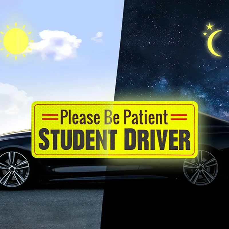 Pegatinas Reflectantes de Advertencia Personalizadas para Coches para Conductores Novatos