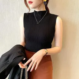 Camisola sem mangas para mulheres, design de verão