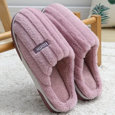 Pantuflas de Algodón para Mujer, Pantuflas de Algodón para Interior para Hombre, Pantuflas de Algodón Cálidas