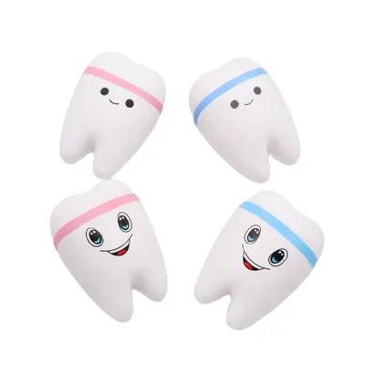 squishy仿真表情牙齿君pu慢回弹玩具 仿真牙医牙科诊所礼品摆件