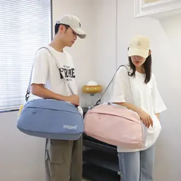 Bolso deportivo de moda para parejas, gran capacidad, separación seco-húmedo, bolso de gimnasio, bolso de mano, equipaje ligero para viajes cortos, organizador
