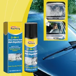 Limpador e desembaciador de vidros de carro, dois em um, removedor de película oleosa e desembaciador