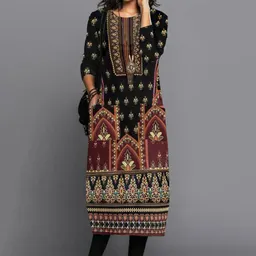 Vestido Comfortável de Manga Comprida e Decote Redondo para Mulheres Europeias e Americanas na Primavera e Outono