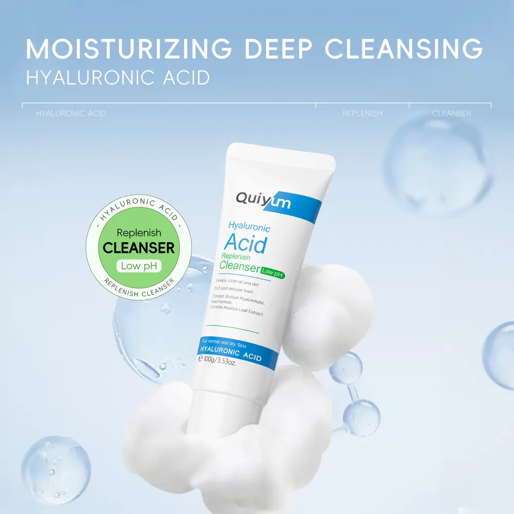 Gel de Limpeza Facial com Ácido Hialurónico, 100g, Produto de Limpeza e Cuidados Faciais, Fabricante, Venda por Grosso no Armazém