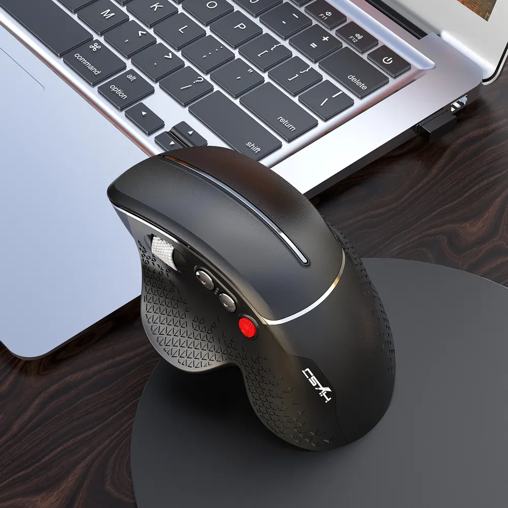 T32 2.4G Trådlös Vertikal Mus Med Sidorullhjul, Ergonomisk Kontors- och Spelmus För Att Förhindra Mushand