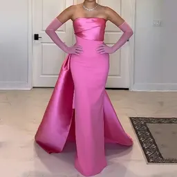 Vestido de noite feminino de cor sólida, cintura alta, recortes, estilo sweet and spicy, modelagem justa