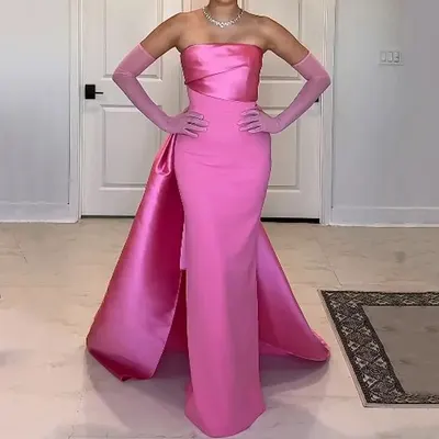 Vestido de noite feminino de cor sólida, cintura alta, recortes, estilo sweet and spicy, modelagem justa