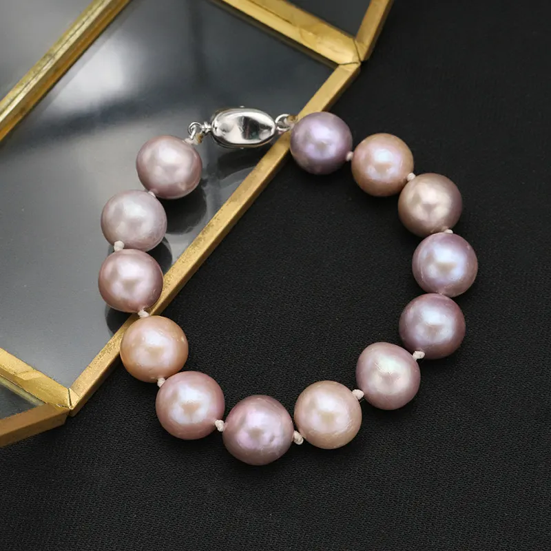 Pulsera vintage de alta calidad de perlas naturales