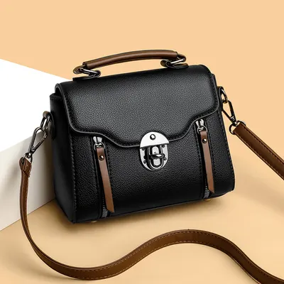 Bolsa de mão retrô moderna, bolsa de ombro única, pequena, versátil e elegante, pequena bolsa quadrada