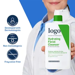Limpador facial hidratante com ceramida