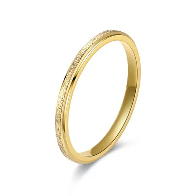Anel de casal em aço inoxidável de estilo simples
