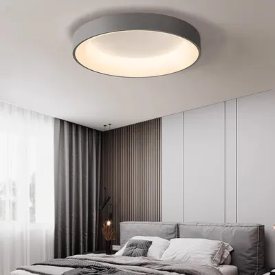Luz de teto moderna e simples para sala de estar, luminária redonda para quarto, de estilo luxuoso e sofisticado