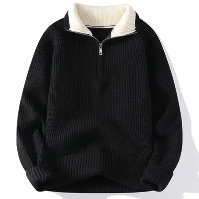 Suéter de base casual moderno de inverno
