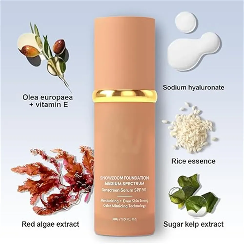 Naturlig lätt concealer fuktighetsgivande foundation ljusnande