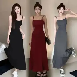 فساتين بحمالات مرنة للنساء، بدون أكمام، بأكمام مفتوحة من الكتف