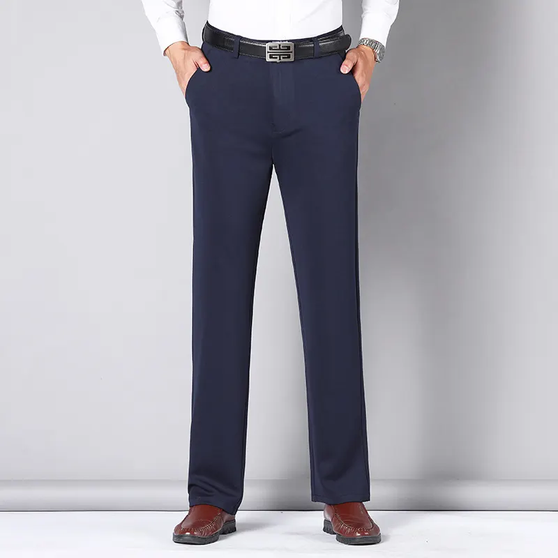 Мужские брюки в стиле Business Casual, свободные, прямого кроя