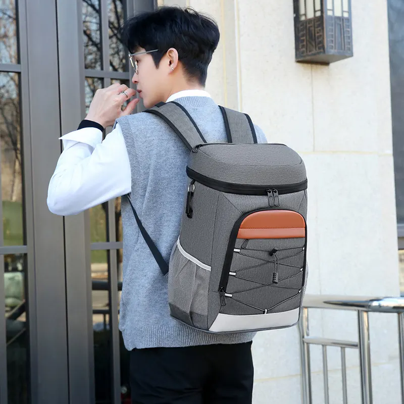 Saco isolante de ombros duplos, mochila multifuncional impermeável para exterior
