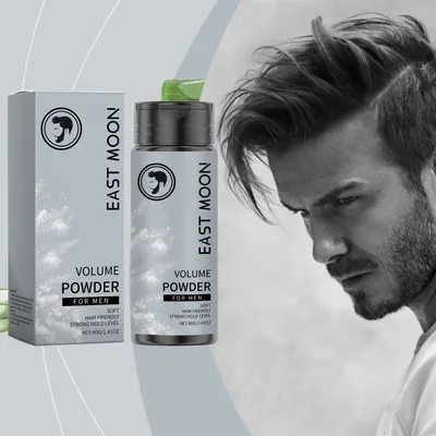 Pó de modelagem para cabelo masculino: sem lavar franja, volumizador, controle de oleosidade, fixador conveniente