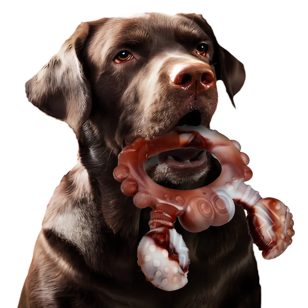 Brinquedo de mastigar para cães, sabor de carne, antler, coelho, cacto, esquilo, caranguejo