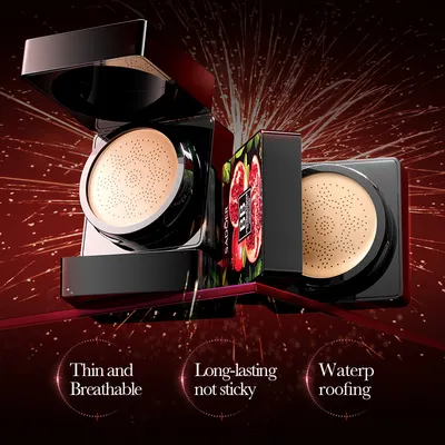 BB Cream Red Pomegranate, corretivo, hidratante, almofada de cogumelo, creme de beleza e contorno