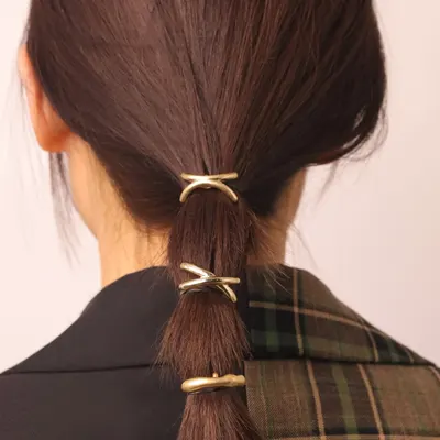 レトロメタルヘアクリップ、エレガントなバングスヘアクリップ、スタイリングデザイン
