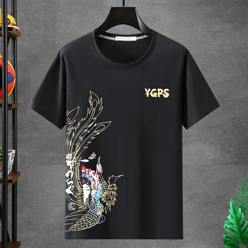 T-shirt Oversized Masculina de Manga Curta e Corte Solto