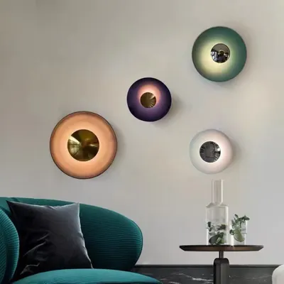 Luminária simples para quarto, criativa, para entrada, sala de estar, corredor, luminária decorativa de parede de fundo e cabeceira