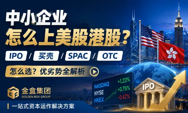 Hur kan små och medelstora företag (SME) noteras på USA:s och Hong Kongs börser? Hur väljer man mellan IPO, reverse takeover, SPAC eller OTC? | Golden Box Groups heltäckande lösning för kapitalverksam