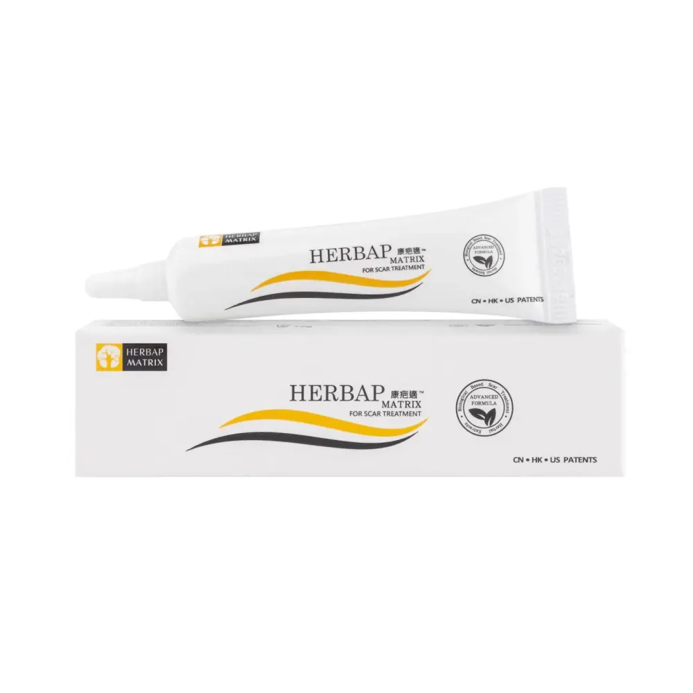 Gel Reparador de Cicatrizes HERBAP MATRIX, 6 caixas (15g cada), 6 unidades