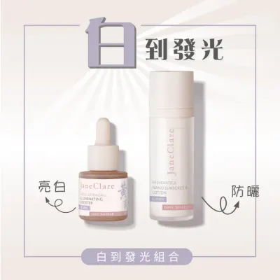 Fairy Blekande Set: Vitamin C & Astragalus Blekande Serum + Resveratrol Nano Solskydd