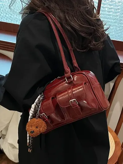 Bolsa de ombro nova, na moda e retrô, versátil para trabalho e deslocamentos diários
