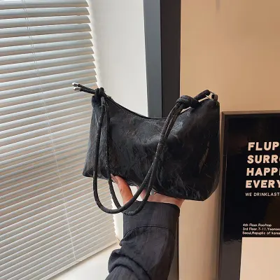 Bolsa de ombro única e de axila nova e elegante, bolsa de ombro transversal nicho e chique