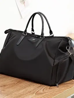 Stor kapacitet kort resa duffelväska lätt vattentät affärsresor gym axel crossbody